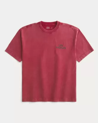 Boxig tungvikts Los Angeles grafisk t-shirt