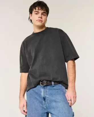 Boxig tungvikts T-shirt för Crop Crew