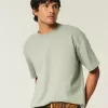 Boxig tungvikts T-shirt för Crop Crew