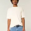 Boxig tungvikts T-shirt för Crop Crew