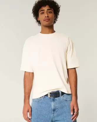 Boxig tungvikts T-shirt för Crop Crew