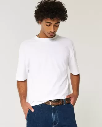 Boxig tungvikts T-shirt för Crop Crew