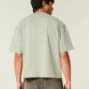 Boxig tungvikts T-shirt för Crop Crew