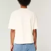 Boxig tungvikts T-shirt för Crop Crew