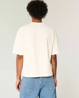 Boxig tungvikts T-shirt för Crop Crew