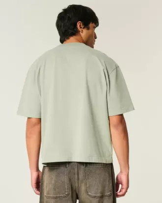 Boxig tungvikts T-shirt för Crop Crew
