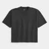 Boxig tungvikts T-shirt för Crop Crew