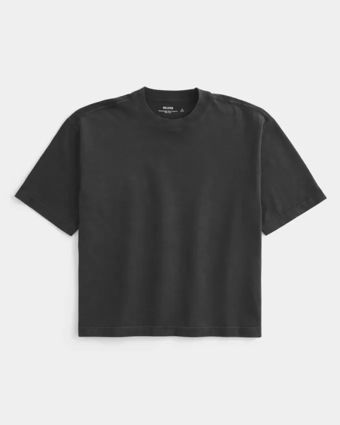 Boxig tungvikts T-shirt för Crop Crew