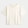 Boxig tungvikts T-shirt för Crop Crew