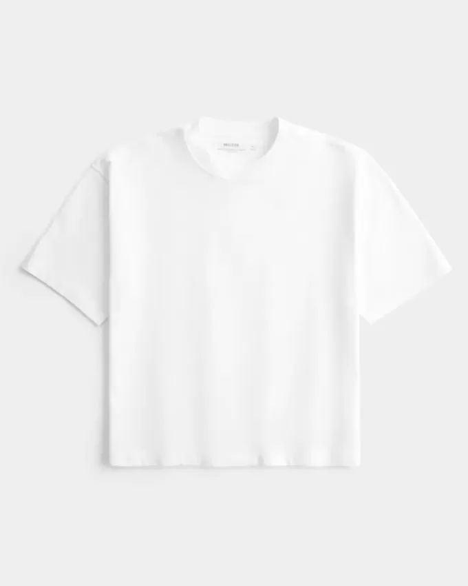 Boxig tungvikts T-shirt för Crop Crew Boxig tungvikts T-shirt för Crop Crew