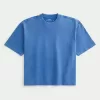 Boxig tungvikts T-shirt för gröda tvättad besättning Boxig tungvikts T-shirt för gröda tvättad besättning