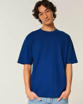 Boxig tungvikts T-shirt i bomull