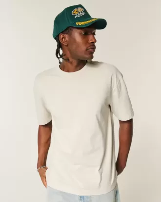 Boxig tungvikts T-shirt i bomull