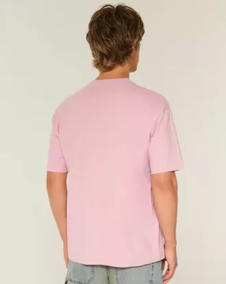 Boxig tungvikts T-shirt i bomull