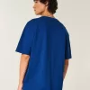 Boxig tungvikts T-shirt i bomull