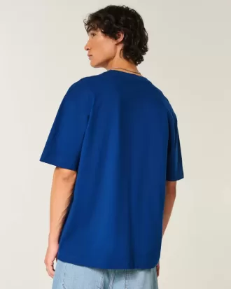 Boxig tungvikts T-shirt i bomull