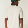 Boxig tungvikts T-shirt i bomull