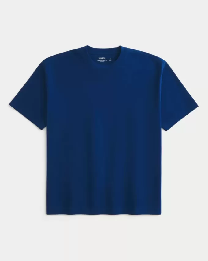 Boxig tungvikts T-shirt i bomull