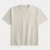 Boxig tungvikts T-shirt i bomull