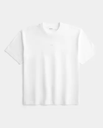 Boxig tungvikts T-shirt med logotyp