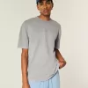 Boxig tungvikts T-shirt med logotyp
