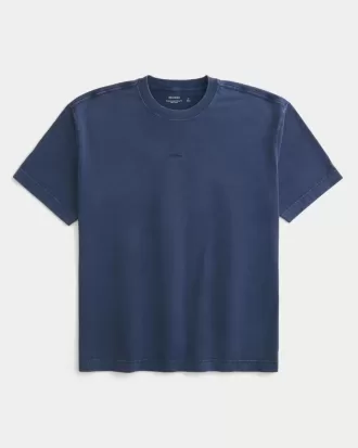 Boxig tungvikts T-shirt med logotyp