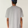 Boxig tungvikts T-shirt med logotyp