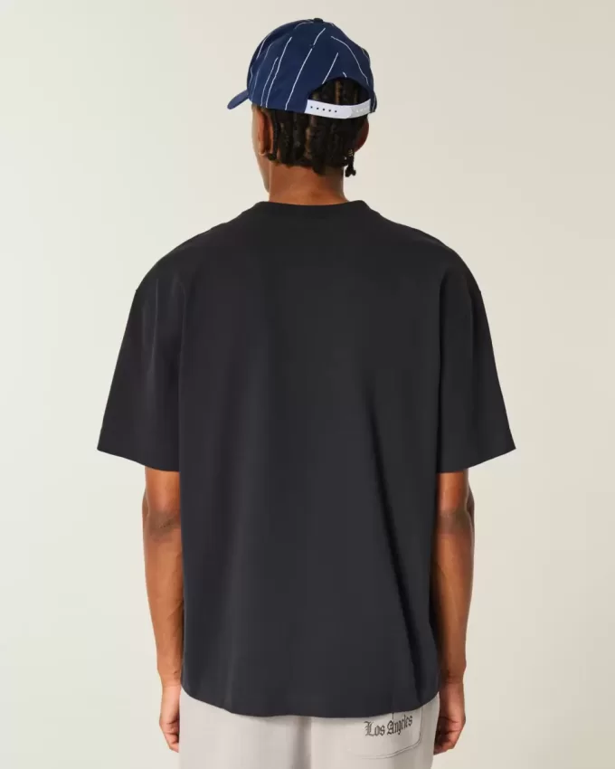 Boxig tungviktstjärna utsmyckad besättning T-shirt Boxig tungviktstjärna utsmyckad besättning T-shirt