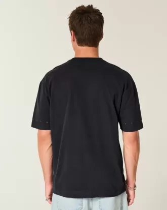 Boxig tungviktstjärna utsmyckad besättning T-shirt