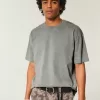 Boxig tungviktstvättad bomull T-shirt Boxig tungviktstvättad bomull T-shirt