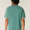 Boxig tungviktstvättad bomull T-shirt Boxig tungviktstvättad bomull T-shirt