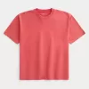 Boxig tungviktstvättad bomull T-shirt Boxig tungviktstvättad bomull T-shirt