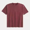 Boxig tungviktstvättad bomull T-shirt Boxig tungviktstvättad bomull T-shirt