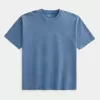 Boxig tungviktstvättad bomull T-shirt Boxig tungviktstvättad bomull T-shirt