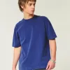 Boxig tungviktstvättad Crew T-shirt Boxig tungviktstvättad Crew T-shirt
