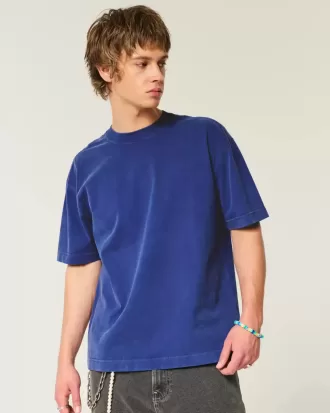 Boxig tungviktstvättad Crew T-shirt