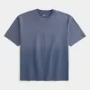 Boxig tungviktstvättad Crew T-shirt