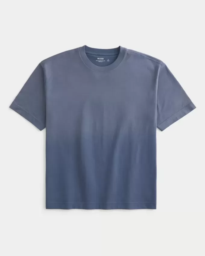Boxig tungviktstvättad Crew T-shirt