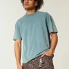 Boxig tungviktstvättad Crew T-shirt