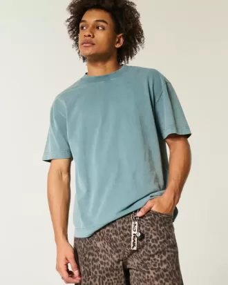 Boxig tungviktstvättad Crew T-shirt
