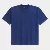 Boxig tungviktstvättad Crew T-shirt Boxig tungviktstvättad Crew T-shirt