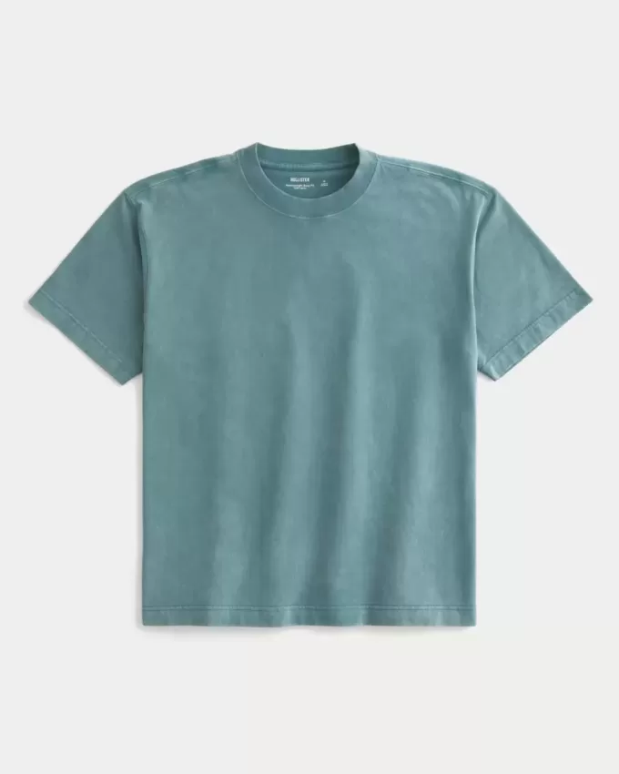 Boxig tungviktstvättad Crew T-shirt