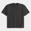 Boxig tungviktstvättad Crew T-shirt Boxig tungviktstvättad Crew T-shirt