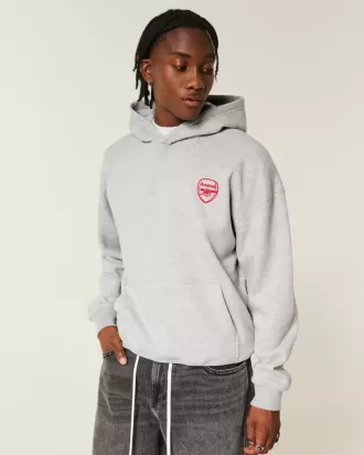 Boxy Arsenal FC Grafisk Hoodie