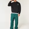 Boxy Atlas Bronze Gym Graphic Crew Sweatshirt