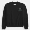 Boxy Atlas Bronze Gym Graphic Crew Sweatshirt