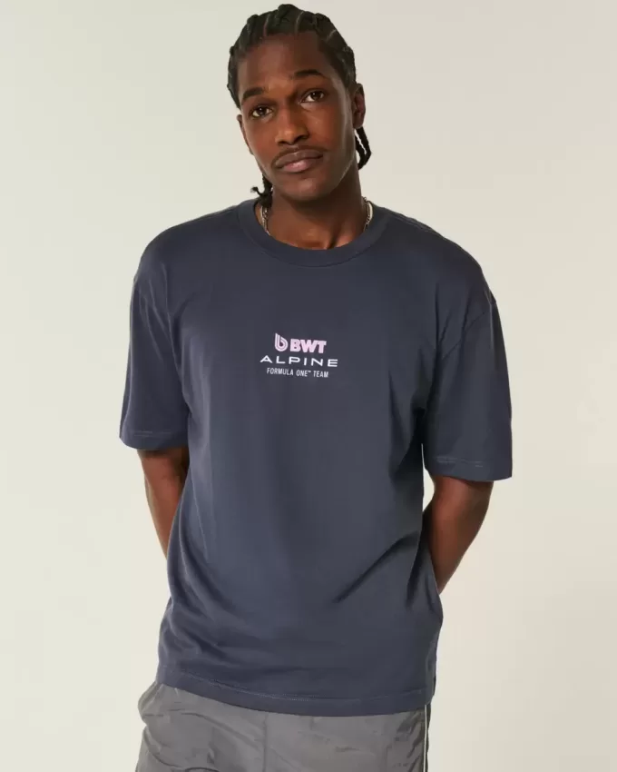 Boxy BWT Alpine Formula One Team Graphic Tee Boxy BWT Alpine Formula One Team Graphic Tee