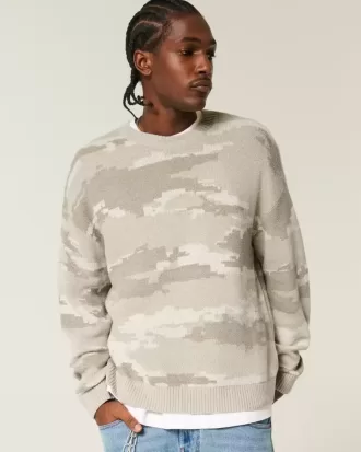 Boxy Camo Crew tröja