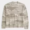 Boxy Camo Crew tröja Boxy Camo Crew tröja