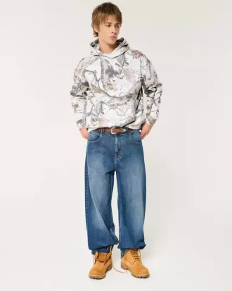 Boxy Camo Hoodie